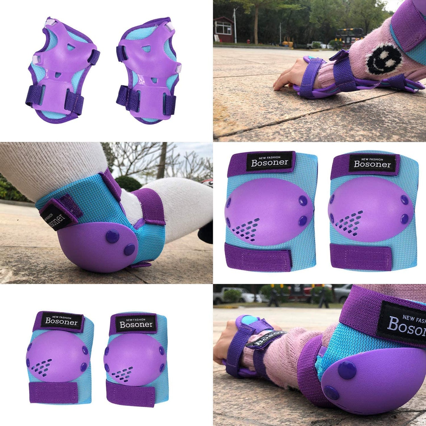 Kids/Youth Knee Pad Elbow Pads for Roller Skates Cycling BMX Bike Skateboard Inline Rollerblading, Skating Skatings Scooter Riding Sports