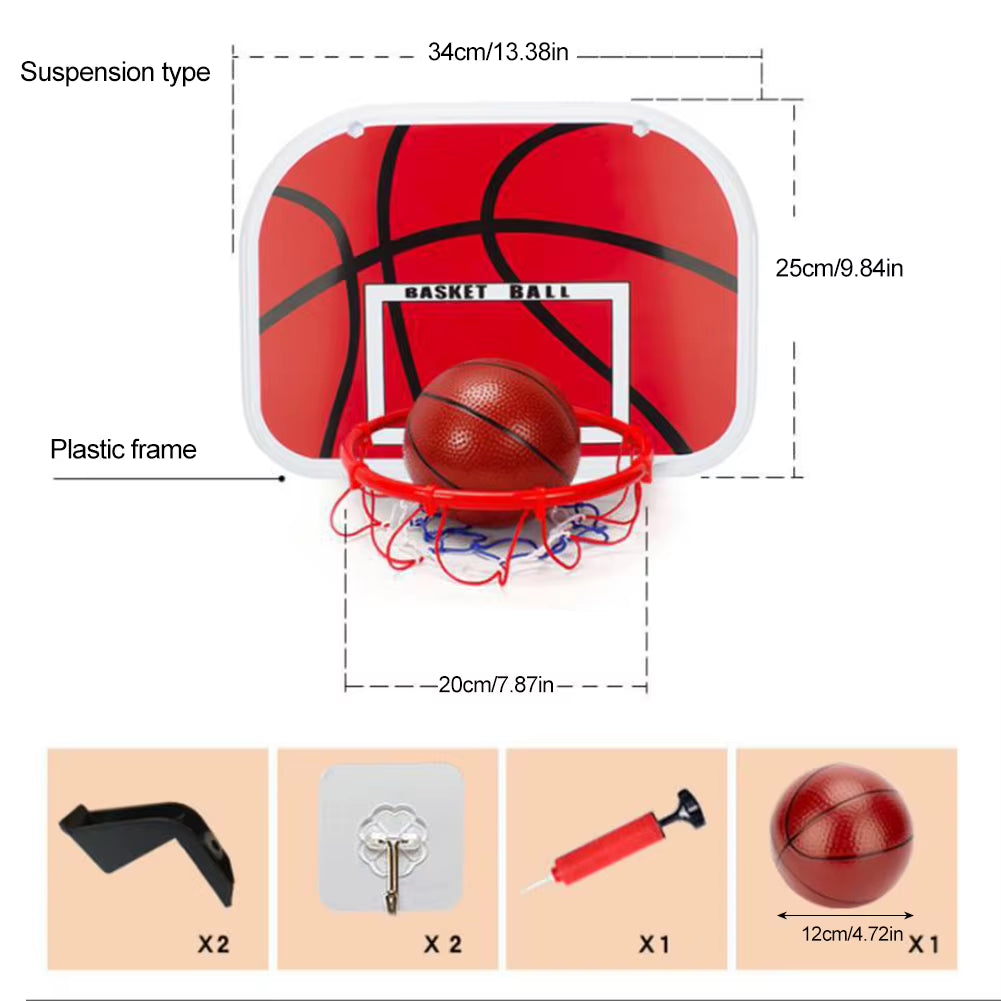 Basketball Goals with Ball and Pump Mini Basketball Hoop Adjustable Basketball Hoop Set Indoor Outdoor Play for Kids