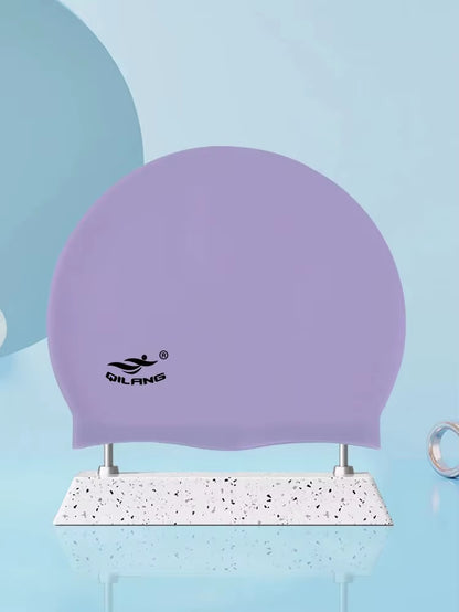 Waterproof Ear Protector with No Wut Head Silicone High Quality Swimming Cap for Children and Adults