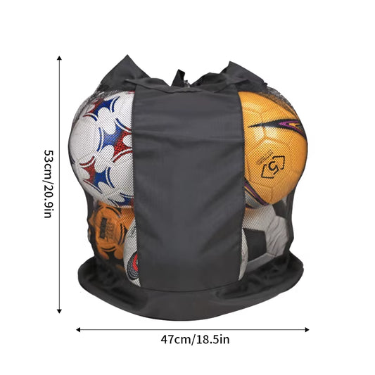 1Pc Shoulder Bag Ball Bag Large Capacity Soccer Basketball Volleyball Bag Shoulder Mesh Bag Storage Bag Large Ball Bag Thickened