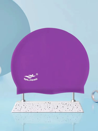 Waterproof Ear Protector with No Wut Head Silicone High Quality Swimming Cap for Children and Adults