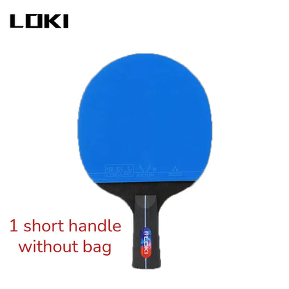 LOKI K5000 Table Tennis Racket Set 1Pc/2Pcs Home Entertainment Ping Pong Rackets with Blue Color Ping Pong Rubber