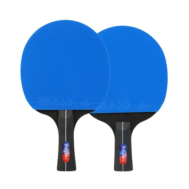 LOKI K5000 Table Tennis Racket Set 1Pc/2Pcs Home Entertainment Ping Pong Rackets with Blue Color Ping Pong Rubber