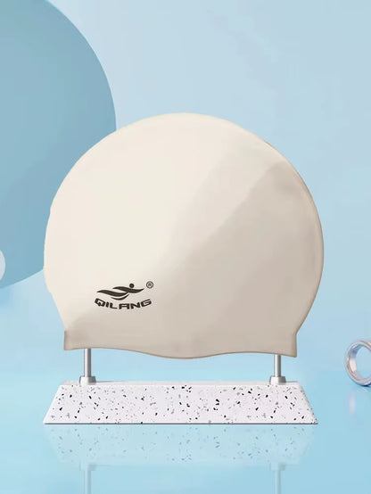 Waterproof Ear Protector with No Wut Head Silicone High Quality Swimming Cap for Children and Adults