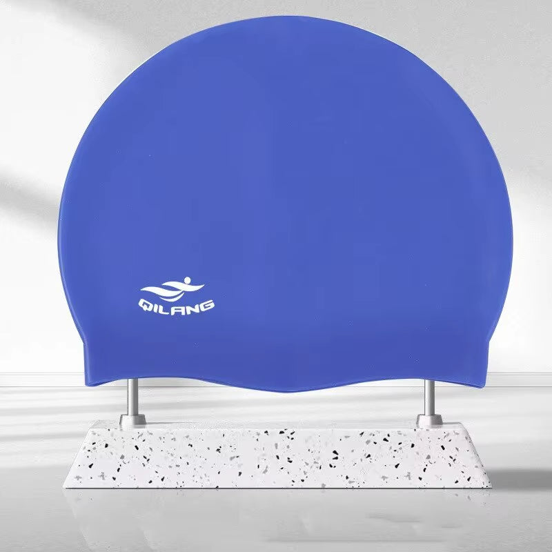 Waterproof Ear Protector with No Wut Head Silicone High Quality Swimming Cap for Children and Adults