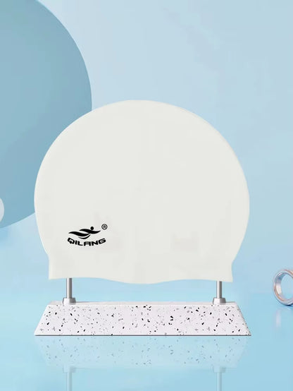 Waterproof Ear Protector with No Wut Head Silicone High Quality Swimming Cap for Children and Adults