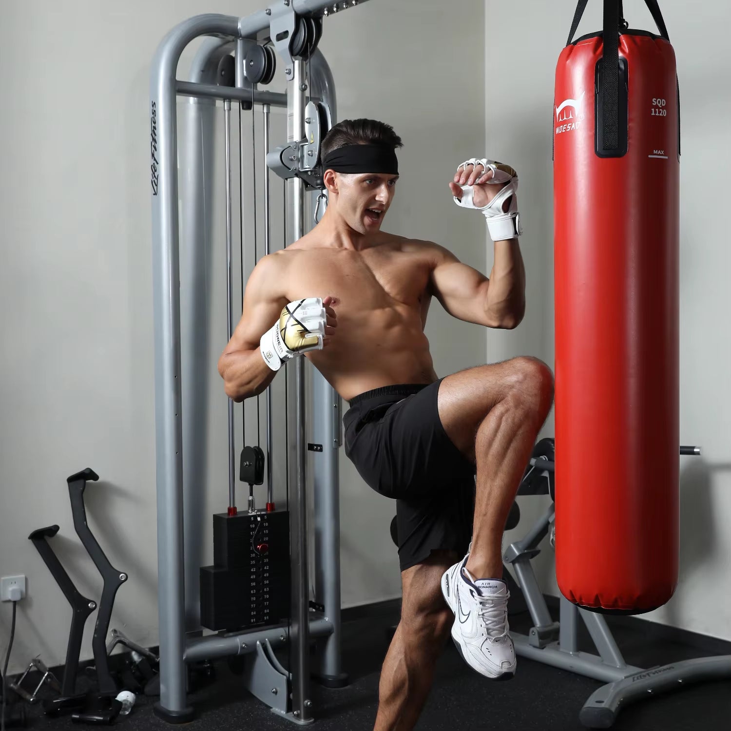 Wosweir-Hanging PVC Boxing Bag,Punching Bag, Home Gym Training, Water, MMA, Karate, Judo, Muay Thai, Kickboxing, Self Defense