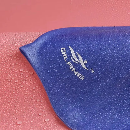 Waterproof Ear Protector with No Wut Head Silicone High Quality Swimming Cap for Children and Adults