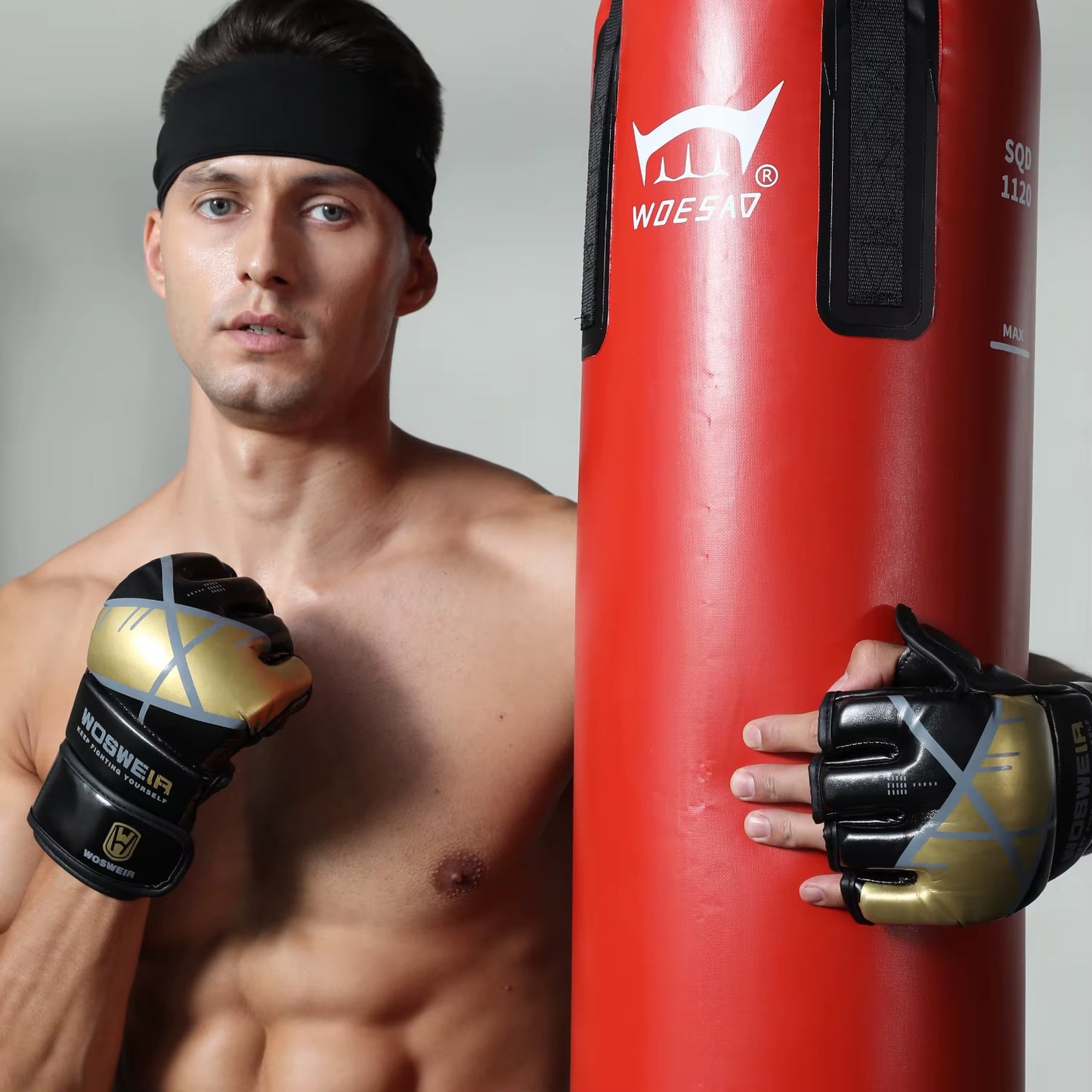 Wosweir-Hanging PVC Boxing Bag,Punching Bag, Home Gym Training, Water, MMA, Karate, Judo, Muay Thai, Kickboxing, Self Defense